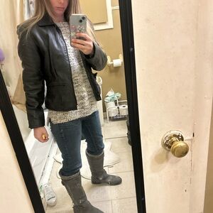 Black Leather Motorcycle Jacket